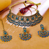 Sukkhi Shiny Gold Plated Choker Necklace Set For Women