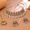 Sukkhi Fabulous Gold Plated Choker Necklace Set For Women