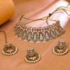 Sukkhi Glistening Gold Plated Choker Necklace Set For Women