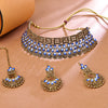 Sukkhi Lovely Gold Plated Choker Necklace Set For Women