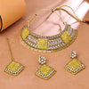 Sukkhi Alluring Gold Plated Choker Necklace Set For Women