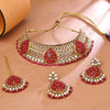 Sukkhi Stunning Gold Plated Choker Necklace Set For Women