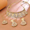 Sukkhi Exquitely Gold Plated Choker Necklace Set For Women