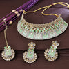 Sukkhi Pretty Gold Plated Choker Necklace Set For Women