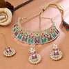 Sukkhi Pretty Gold Plated Choker Necklace Set For Women