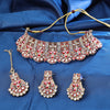 Sukkhi Traditional Gold Plated Choker Necklace Set For Women