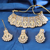 Sukkhi Traditional Gold Plated Choker Necklace Set For Women