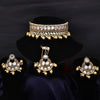 Sukkhi Charming Gold Plated Choker Necklace Set For Women