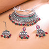 Sukkhi Trendy Oxidised Choker Necklace Set For Women