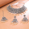 Sukkhi Dazzling Oxidised Choker Necklace Set For Women