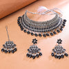 Sukkhi Dazzling Oxidised Choker Necklace Set For Women