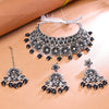 Sukkhi Graceful Oxidised Choker Necklace Set For Women