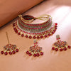 Sukkhi Modern Gold Plated Choker Necklace Set For Women