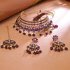 Sukkhi Dazzling Gold Plated Choker Necklace Set For Women