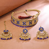 Sukkhi Incredible Gold Plated Choker Necklace Set For Women