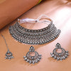 Sukkhi Impressive Oxidised Choker Necklace Set For Women