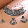 Sukkhi Impressive Oxidised Choker Necklace Set For Women