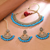 Sukkhi Fancy Gold Plated Choker Necklace Set For Women