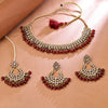 Sukkhi Fancy Gold Plated Choker Necklace Set For Women