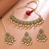 Sukkhi Resplendent Gold Plated Choker Necklace Set For Women