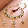 Sukkhi Charming Gold Plated Choker Necklace Set For Women