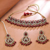 Sukkhi Charming Gold Plated Choker Necklace Set For Women