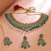 Sukkhi Aesthetically Gold Plated Choker Necklace Set For Women