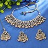 Sukkhi Floral Gold Plated Choker Necklace Set For Women