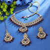 Sukkhi Eye-catching Gold Plated Choker Necklace Set For Women