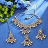 Sukkhi Eye-catching Gold Plated Choker Necklace Set For Women