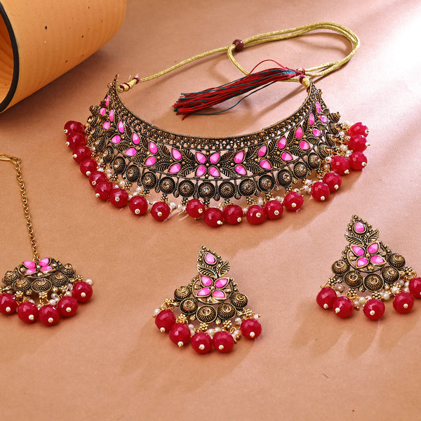 Buy Choker Necklace Sets Online | Choker Set Online - Sukkhi.com