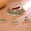 Sukkhi Fancy Gold Plated Choker Necklace Set For Women