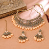 Sukkhi Delightful Gold Plated Choker Necklace Set For Women