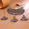 Sukkhi Lavish Gold Plated Choker Necklace Set For Women