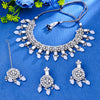 Sukkhi Lovely Rhodium Plated Choker Necklace Set For Women