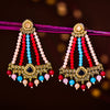 Sukkhi Charismatic Gold Plated Chandelier Earring For Women