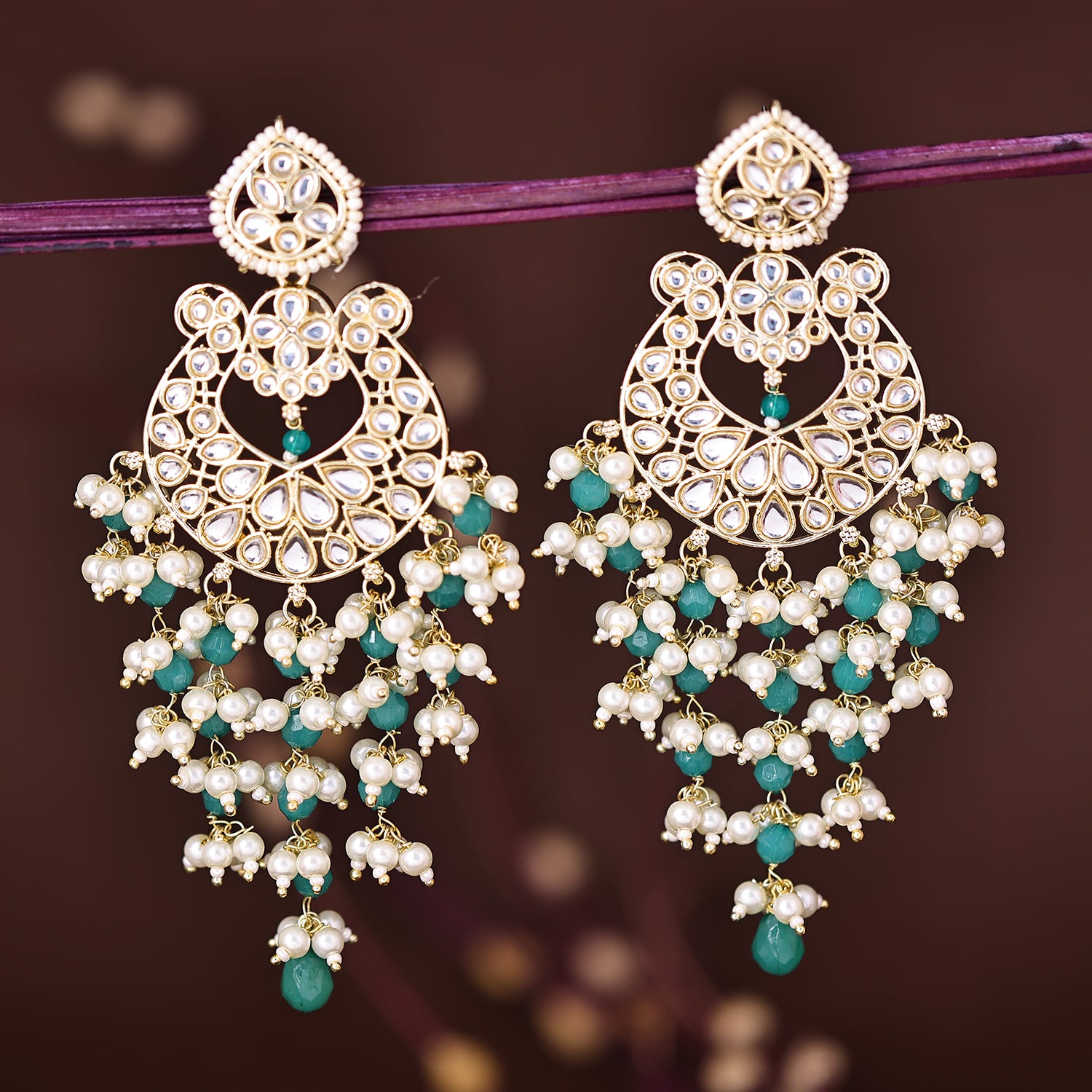 Sukkhi Mesmerizing Gold Plated Chandelier Earring For Women