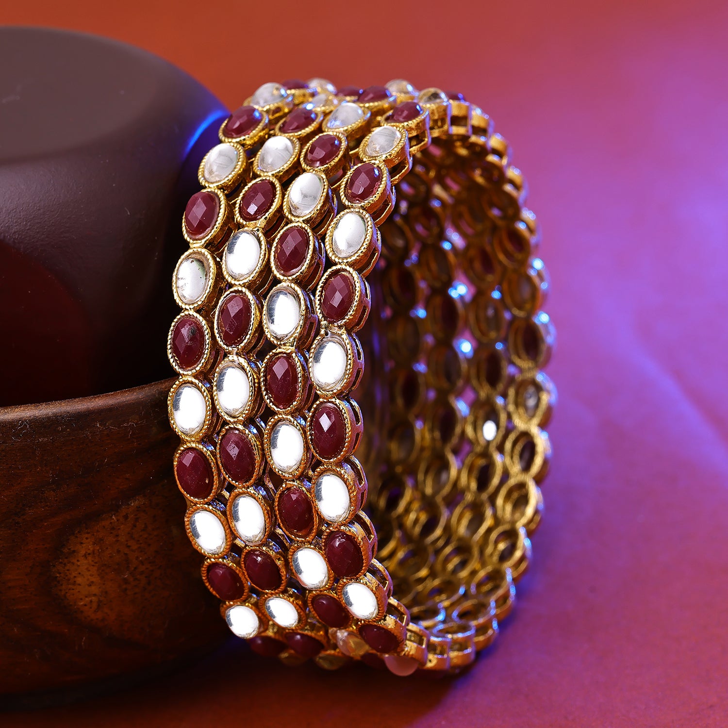 Sukkhi Delightful Gold Plated Set of 4 Bangles For Women