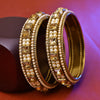 Sukkhi Glitzy Gold Plated Set of 2 Bangles For Women