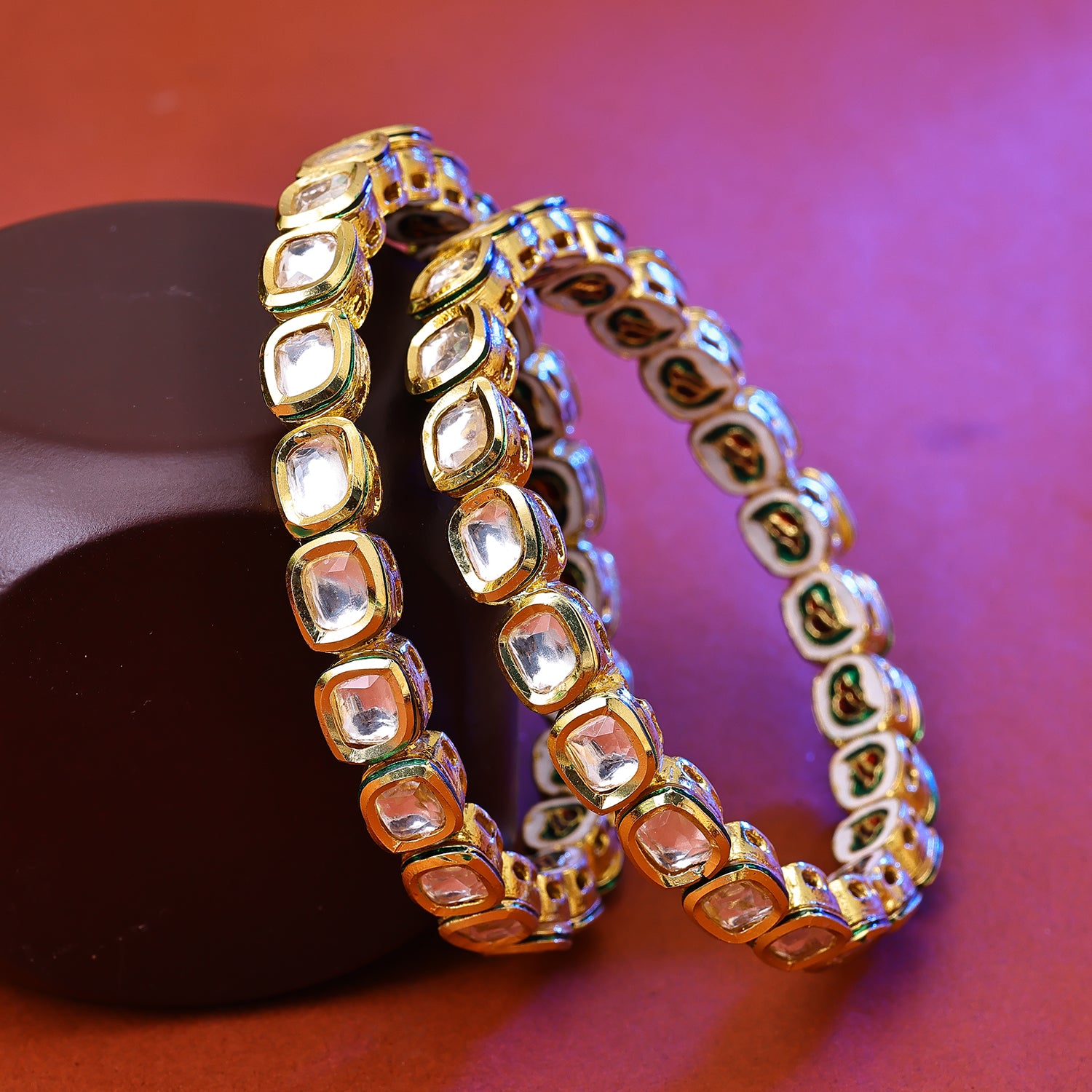 Sukkhi Elegant Gold Plated Set of 2 Bangles For Women