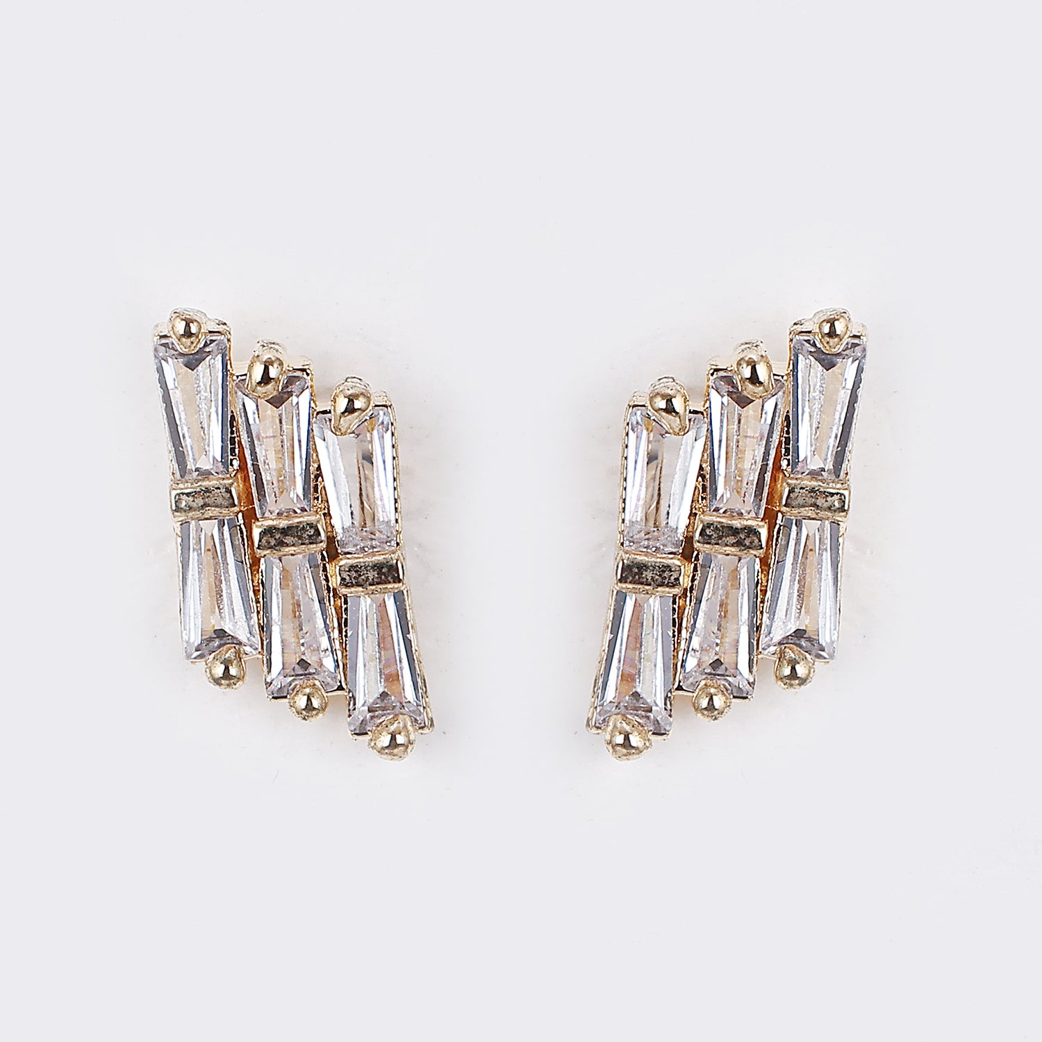 Sukkhi Eye-Catchy Baguettes Stones Studded Earring for Women