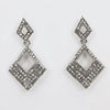 Sukkhi Trendy Squared Shaped Stones Studded Oxidised Silver Earring for Women