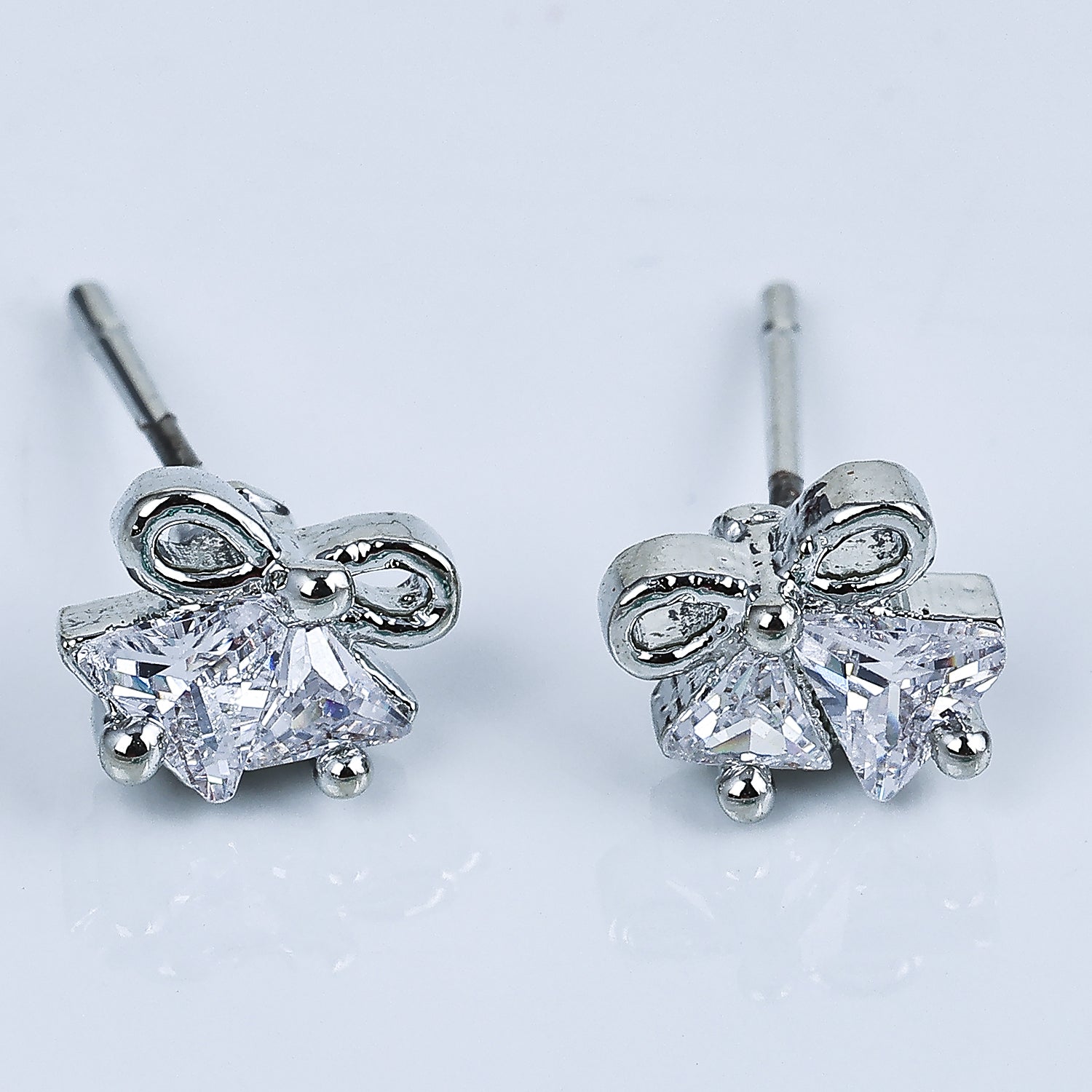 Sukkhi Striking Rhodium Plated Studs Earrings For Women