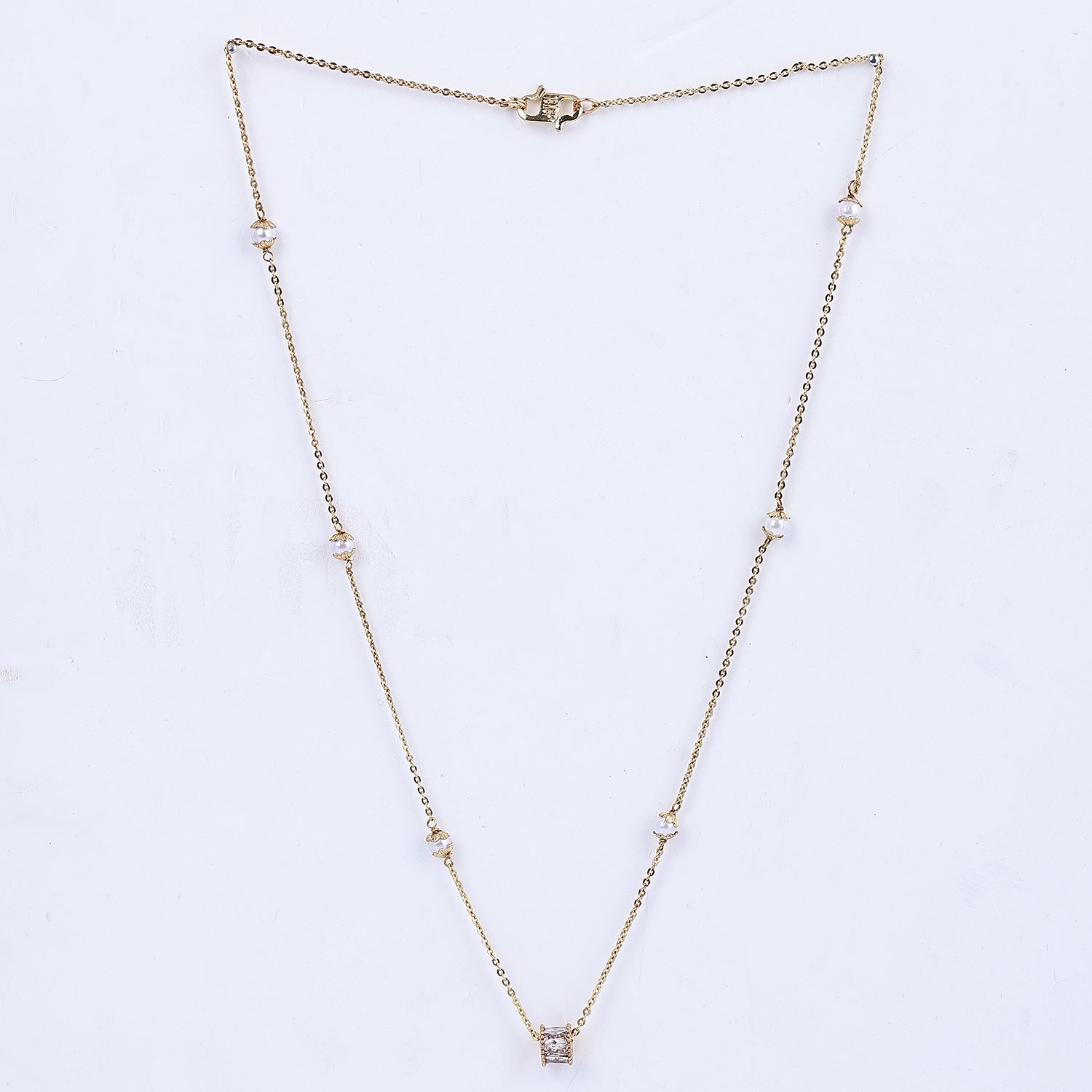 Sukkhi Exquisite Gold Plated Artificial Stones Chain Pendent Jewellery for Women