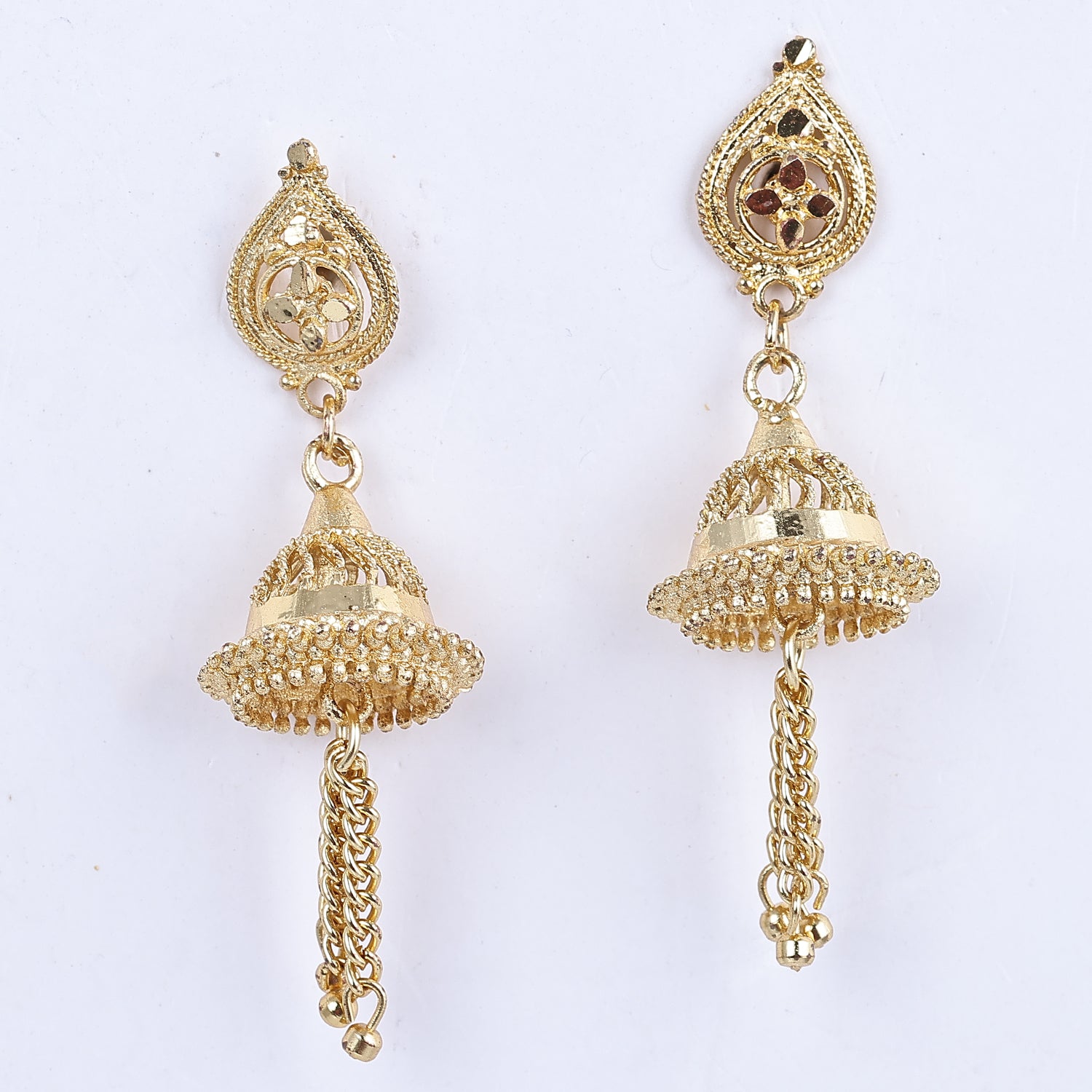 Sukkhi Impressive Gold Plated Jhumki Earrings For Women