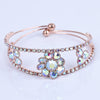 Sukkhi Beautiful Rose Gold Plated Rainbow Stones Bracelet Jewellery for Women