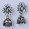 Sukkhi Desert-Inspired Silver Oxidised Plated Jhumki Earrings For Women