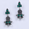 Sukkhi Dramatic Silver Oxidised Plated Dangle Earrings For Women