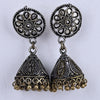 Sukkhi Terrific Gold Oxidised Jhumki Earrings For Women