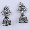 Sukkhi Treasured Silver Oxidised Plated Jhumki Earrings For Women